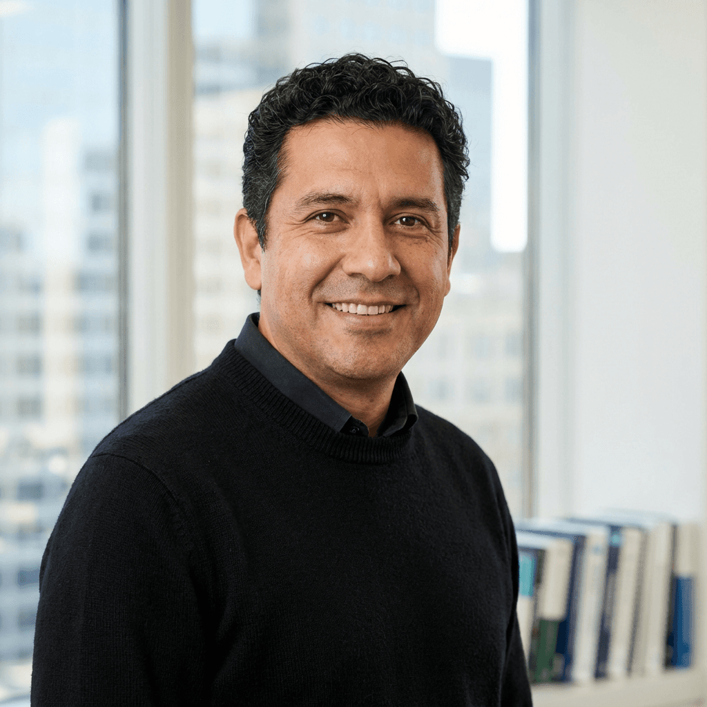 Professional headshot of the founder